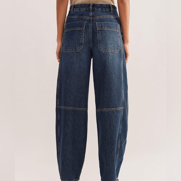 ME+EM Denim - ME+EM Denim Jogger Pants M US 8 Elastic Waist Utility Tapered Jeans (1122)